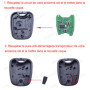 ANGOFIZ Coque Clé Télécommande sans Lame Compatible avec Citroen Berlingo Picasso Saxo Xsara Peugeot Partner 406 Modèle Lame à I
