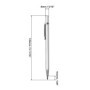 QWORK® Stylos à tracer en carbure de tungstène , pointe a tracer pour le verre, la céramique et l'acier trempé, Lot de 4