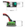 QWORK 1203BB 6V 12V 24V 3A 80W Contrôleur de Vitesse de Moteur DC (PWM) Contrôleur de Moteur Réversible Réglable