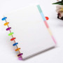 90 PCS Disques en Plastique Disques à Anneaux de Reliure Multicolores Disques d'Extension pour Ajouter des Pages Supplémentaires