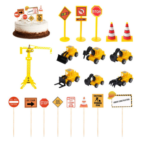 Ensemble De 12 Plug-Ins De Signalisation Routière, 1 Jeu De Plug-Ins De Tournage D'Ingénierie, Décoration De Cuisine, Plug-Ins D