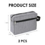 Trousse De Toilette pour Hommes 2 Pièces, Trousse De Toilette De Voyage, Trousse De Rangement De Toilette, Pochette Portable, Tr