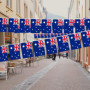 1 guirlande de fanions avec drapeau australien, 5 autocollants pour le visage, drapeaux carrés, décoration de train avec drapeau