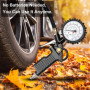 Gaethra Manometre Pression Pneu avec Tuyau Flexible pour Voiture, Moto - 220 PSI / 16 BAR