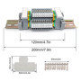 WJUAN Kit de Blocs de Connexion pour Rail DIN UK/ MBKK2.5 Borniers pour rail DIN, Barrette de Connexion, Bornier à Travers le Ki