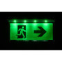 Éclairage de secours, sortie de secours, lumière de sortie de secours, flèche vers la gauche/droite