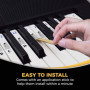 Autocollants Piano Pour Touches De Clavier 49/61/ 76/88 – Transparents Et Amovibles