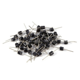 50pcs 10A10 Diode de Redresseur Axial 10A 1000V Assortiment de Diodes Kit Diode de Redressement Haute Tension pour Circuit Redre