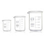 Bécher en verre 500 ml 250 ml 100 ml Coupe en verre borosilicaté pour laboratoire