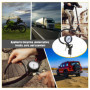 Numérique Manometre Pression Pneu, 220PSI Manomètre Compresseur, Portable Pistolet Gonfleur Pneus Voiture avec 24 Accessoires po