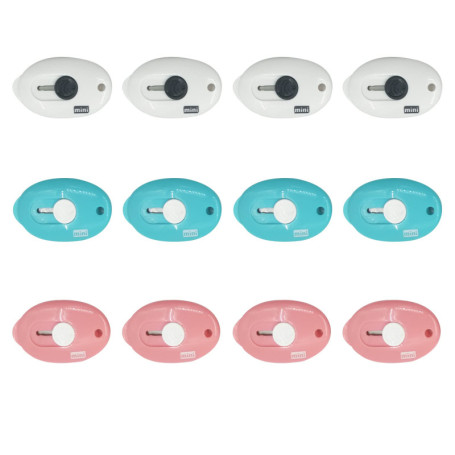 12 Pièces Mini Couteau Utilitaire, Mini Ouvre-Lettre, Mini Cutter, Utilisé pour les Cadeaux de Décoration de Porte-Clés, Adapté 
