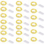 Wodasi Guirlande Lumineuse à Piles 20 Pièces, Mini LED 1M 10 LEDs Fil de Cuivre, Décoration Blanc Chaud