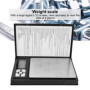 Balance Digitale de Poche Capacité 2000g Ecran LCD Balance de Pierres Précieuses et Bijoux Balance de Laboratoire Cuisine (Batte