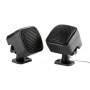 Qiilu Paire de Haut-Parleur, 2pcs Voiture Petit Haut-Parleur carré Fort Audio Musique Tweeter Haut-Parleur 500W