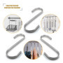 Lot de 10 Crochets en S de suspension multifonctions Crochets en forme de S en acier inoxydable Crochet S pour salle de bains ch