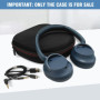 Étui Rigide pour Casque Sony WH-CH700N/WH-CH710N - Étui de Protection de Voyage - Noir (Valise Uniquement)