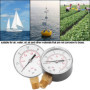 Mini-manomètre basse pression, manomètre BSPT pour carburant air-huile ou eau 0-15 psi/0-1bar