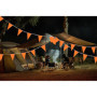 10M Orange Drapeaux Triangle Bunting de Partie Guirlande Fanion Tissu Pennant Banderole Coloré pour Fête Anniversaire Mariage No