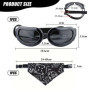 1 Petite Lunettes Pour Chien Et 1 Bandana Pour Chien, Lunettes Réglables, Accessoires Pour Animaux De Compagnie, Lunettes De Sol