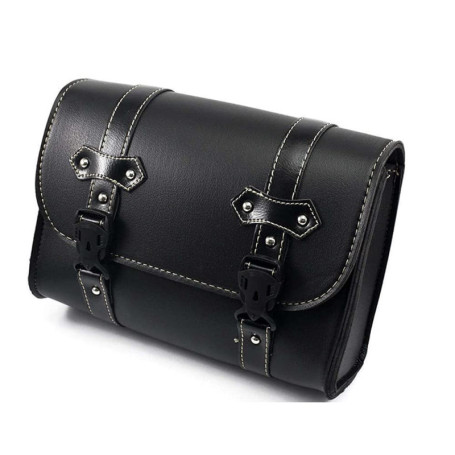 Eulina Sacoche de Selle en Cuir de boîte latérale de Moto, Sac de Cavalier, Sac à Outils, Sac de côté