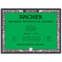ARCHES Aquarelle - Bloc 20 feuilles 23x31 collé 4 côtés - 300g/m² - grain fin, blanc naturel, 4 bords francs