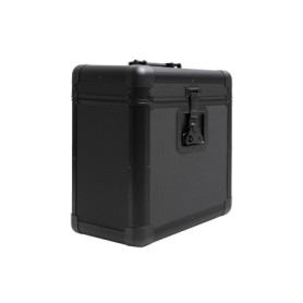 Rock On Wall - Valise porte-vinyles - Malette de rangement - Capacité 50 vinyles 33T - Noir