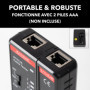 Testeur RJ45 CAT5E à CAT8 - Testeur de Câbles Réseaux Ethernet et Blindage - Marque Française Garantie 5ans