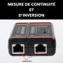 Testeur RJ45 CAT5E à CAT8 - Testeur de Câbles Réseaux Ethernet et Blindage - Marque Française Garantie 5ans