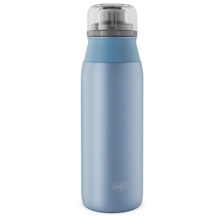 alfi ELEMET BOTTLE Gourde 600 ml, bleu pastel mat, légère, en acier inoxydable, entièrement étanche, avec bouchon à vis, pour bo
