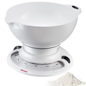 Westmark Balance de Cuisine avec Bol - Ensemble Pratique pour Peser Les Ingrédients pour la Pâtisserie Ou la Cuisine, Empilable,