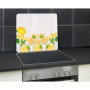 WENKO Protège-plaques de cuisson Citrons, grand, recouvrement de cuisinière pour plaques de cuisson vitrocéramiques, verre tremp