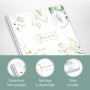Bullet Journal à pois A5 avec reliure à spirales [feuille d'or] 160 pages | Carnet avec spirale, bloc collégial, bloc-notes de T