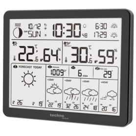 WD3000 - Station météo avec prévisions météorologiques sur 4 jours, avec émetteur extérieur, données sur la station et sur le té