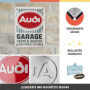 Nostalgic-Art Plaque vintage, Audi - Garage – Idée de cadeau pour fans d'accessoires automobiles, en métal, Design rétro pour dé