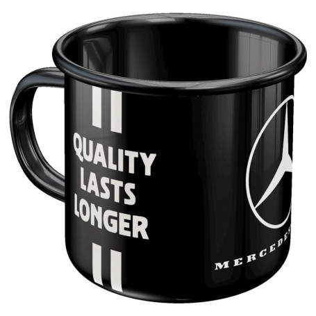 Nostalgic-Art Tasse rétro en émail, 360 ml, Daimler Truck – Drivers Only – Idée de cadeau pour fans d'automobiles, Mug de campin
