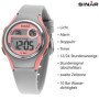 Montre pour fille SINAR XE-64-9 avec écran LCD numérique à quartz 10 bar bracelet silicone sport