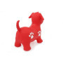 Jamara 460454 – Animal Sauteur Chien Rouge avec Pompe - Favorise Le Sens De L‘Équilibre, Oreilles d‘Animaux comme Support, résis