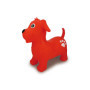 Jamara 460454 – Animal Sauteur Chien Rouge avec Pompe - Favorise Le Sens De L‘Équilibre, Oreilles d‘Animaux comme Support, résis