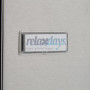 Relaxdays Boîte aux lettres compartiment journaux inox design mural avec nom et fenêtre HxlxP: 42 x 35 x 12,5 cm, argenté