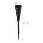 Relaxdays Lampe Solaire pour extérieur, Set de 8, Originale, Ressemble à Une Torche, avec Piquet, HD : 41x7 cm, Noire