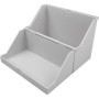 helit petite caisse de fichier format A5 à l'italienne, gris