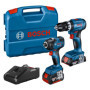 Bosch Professional Combo-Kit GDR 18V-200 + GSB 18V-45 (avec 1 batterie 2,0 Ah, 1 batterie 4,0 Ah, chargeur GAL 18V-40, dans L-Ca