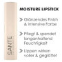Sante Naturkosmetik Moisture Lipstick 05 Rouge à lèvres nourrissant à l'acide hyaluronique, effet plump et Sepilift pour des lèv