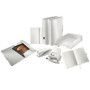 Leitz 11090004 Classeur à levier Effet Brossé -Blanc - 6,5 cm
