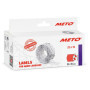 Meto Étiquettes pour étiqueteuse manuelle, réf. 9506161 (22 x 16 mm, 2 lignes, 6000 étiquettes, adhésives permanentes, pour appa