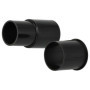 vhbw 2x Adaptateur d'aspirateur pour buse d'aspirateur, tube d'aspirateur/poignée avec connexion 32 et 35 mm - noir, plastique