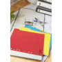 Idena 90266 - Intercalaire en carton pour documents DIN A4, 22,5 x 30 cm, 18 intercalaires pleine couleur en 6 couleurs, 150g/m²