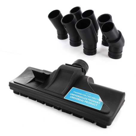 DL-pro Brosse d'aspirateur universelle avec 7 buses de différents diamètres de 29 mm à 36 mm de diamètre - Buse combinée avec ro