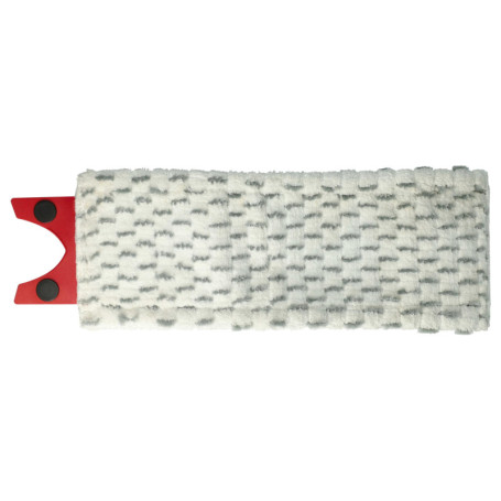 vhbw Serpillère compatible avec Vileda 1-2 Spray balai nettoyant - Tête de rechange, microfibre, gris/blanc