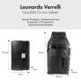 LEONARDO VERRELLI Portefeuille de serveur en cuir, porte-monnaie, pour homme et femme, avec ou sans holster, poche plaquée, avec